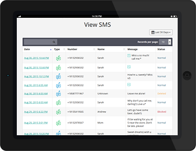 Cell Phone Monitoring: View SMS